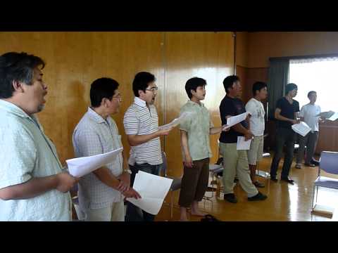 男声の練習風景（１）