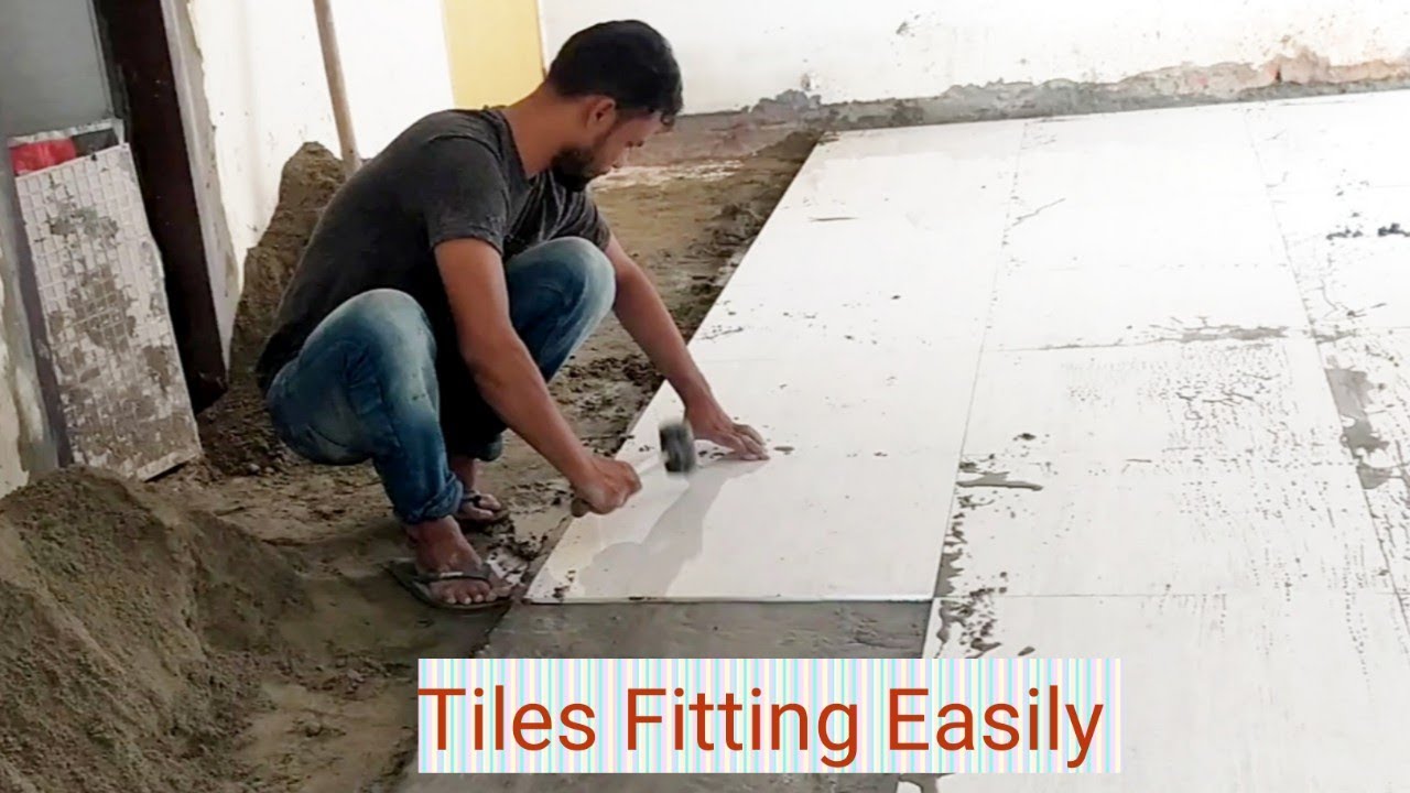 Polished Floor Tile Installation Process 60×60cm porcelain Tiles Building Technology YouTube