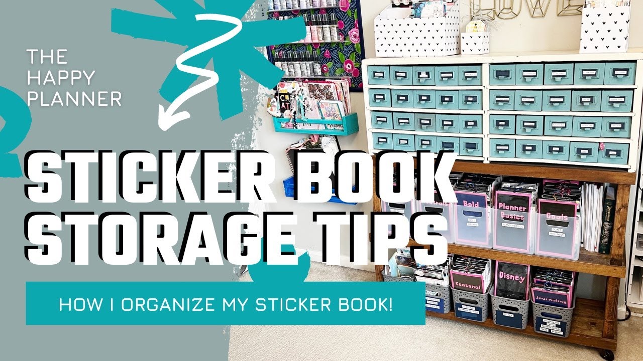 How to Organize Happy Planner Stickers  Happy planner stickers, Planner  sticker book, Planner stickers