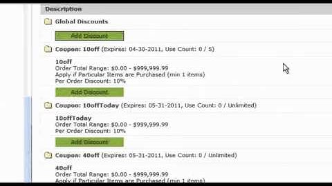 How To Remove Coupons - Websiteforge Ecommerce Website
