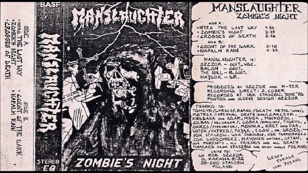 Manslaughter [POL] [Death] 1990 - Zombie's Night (Full Demo)