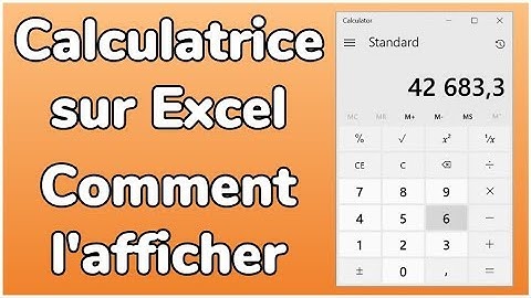 Comment afficher la calculatrice dans Excel - Docteur Excel