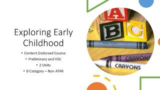 Subject Selection 2021 Exploring Early Childhood