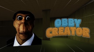 My working nextbot obby in obby creator