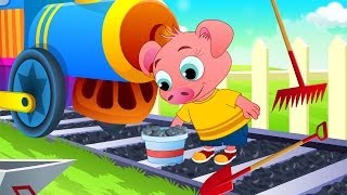 Piggy On The Railway - English Nursery Rhymes - Cartoon And Animated Rhymes screenshot 3