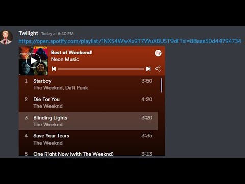 How to share your Spotify playlist to people in discord. - YouTube
