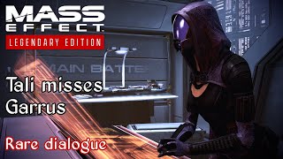 Mass Effect 3 - Tali misses Garrus - Rare dialogue before Priority: Earth