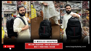 Best 4wheeled Rolling Backpack 202526  Multifunctional Travel Bag  Bags By Balaj