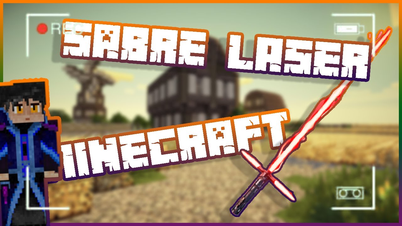 Comment faire un Sabre Laser dans Minecraft (PC , PS4) TUTO#38