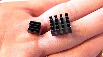 GEARBEST - 2pcs Aluminum Heatsink Cooler Cooling Kit for Raspberry Pi 3/Pi 2/ Pi Model B+ - Black