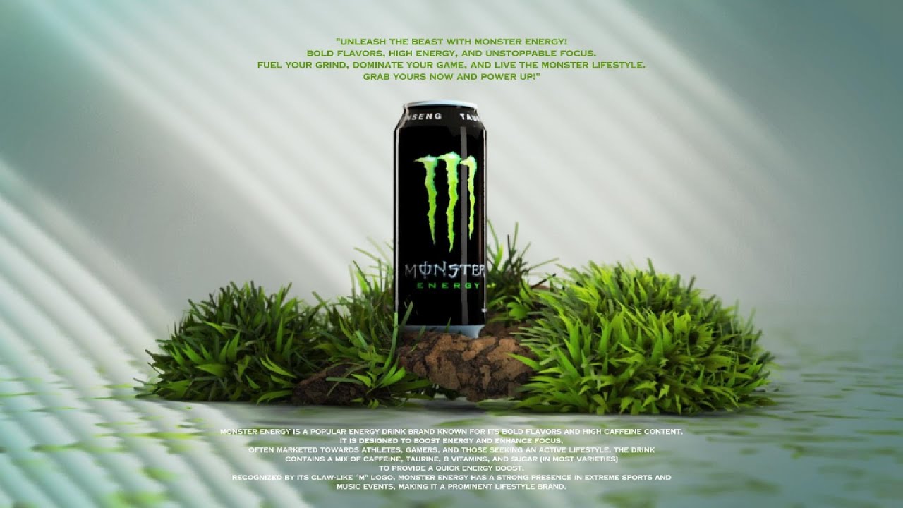 Monster Energy Drink Animation 3D | Chatzz