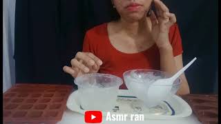 Asmr es batu, hard ice eating, icwme cubes, asmr ice eating crunchy sound,satisfying sound