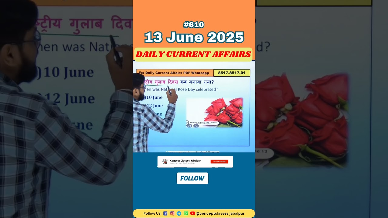 13 June 2025 Most Important Current Affairs 