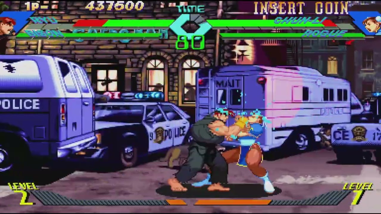 X-MEN Vs Street Fighter playthrough with Ryu/M.Bison