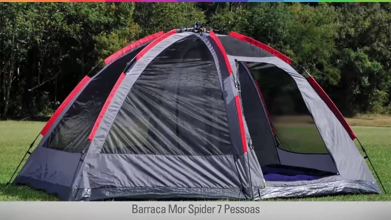 Barraca Mor Spider 7 Pessoas - YouTube
