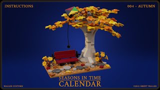Autumn / Fall Calendar Topper -  LEGO Instructions - Seasons In Time: Calendar