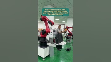 Spray robot#spray #spraypaint #robot #industrialrobot #sixaxisrobot #automated #robotarm #magichands