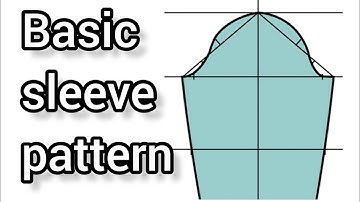 Basic sleeve pattern for sewing(Müller method)