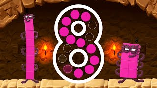 Numberblocks 8 Number Magic Run - Meet The Number Eight With Numberblocks Cbeebies Go Explore Game