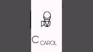 Como hacer logos facil con letras o iniciales de mi nombre (Logo de Carol)  (#logos_lider_max) - YouTube