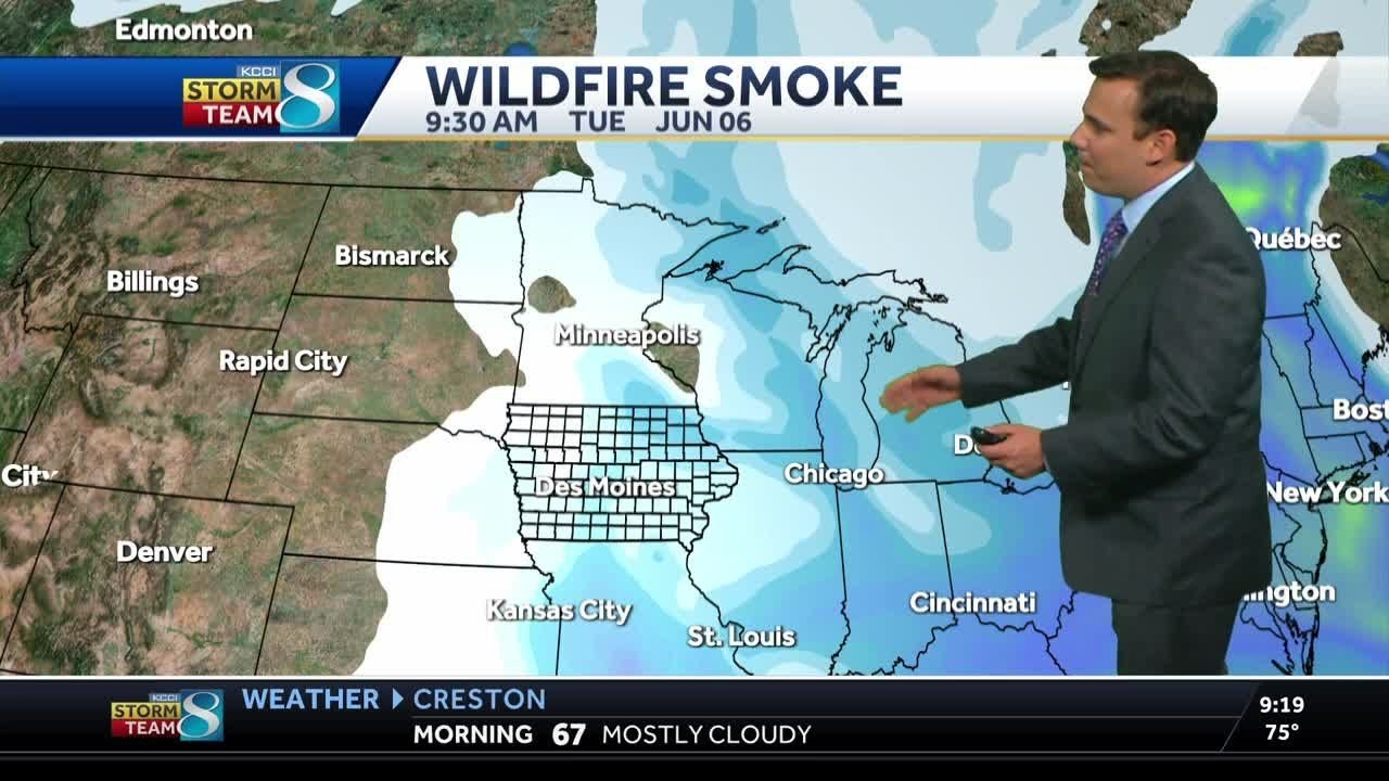 Another warm one today with more scattered storms coming Wednesday ...