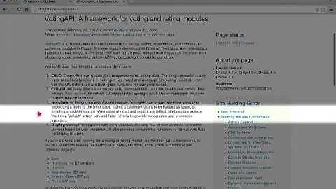 31. About the Fivestar and Voting API modules (a Drupal how-to)