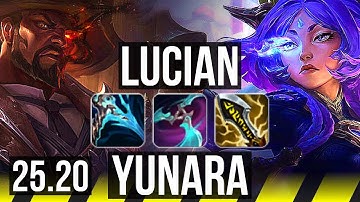 LUCIAN & Thresh vs YUNARA & Senna (ADC) | 7/1/4 | KR Challenger | 25.20