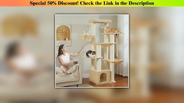 Today Only Multi-Level Cat Tree with Scratching Posts, Cozy Condo, Super Large Perch, Deep Hammocks