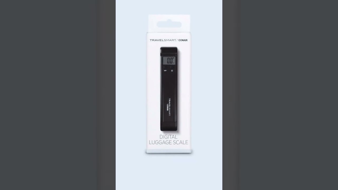 Travel Smart By Conair Digital Luggage Scale Helps Avoid Unnecessary Baggage Fees 