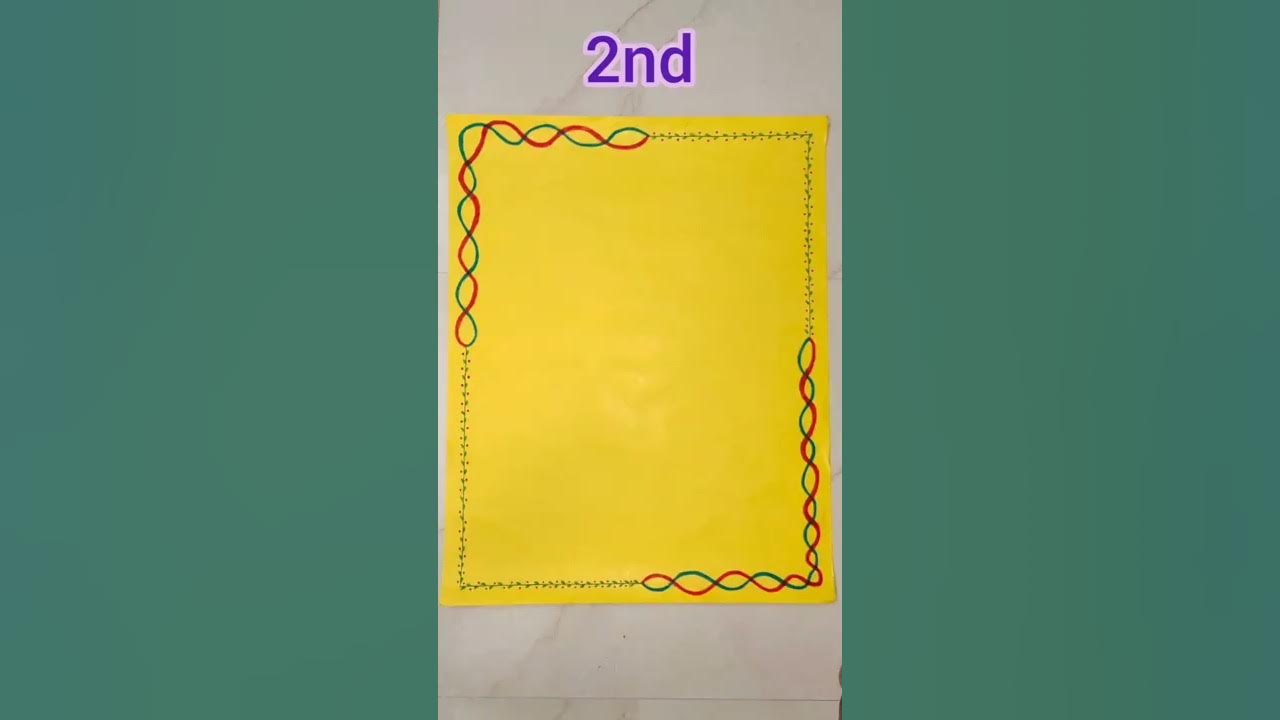 5 Chart Paper Border Designs Chart paper border decoration  @twintag-ayeshafiroz @Cscraftshruti 