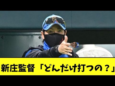 新庄監督「どんだけ打つの？」【2chなんj反応】【5ｃｈ】
