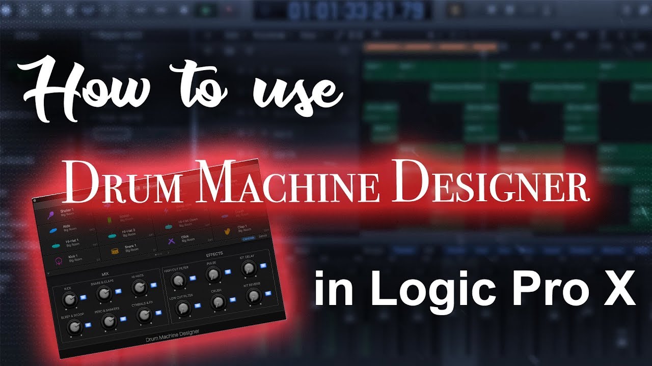 logic pro x drum machine tutorial