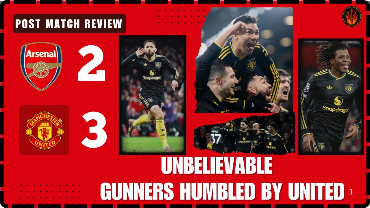 CARRICK YOU GENIUS, PUSKAS D'ORGU, CUNHA WOW! | ARSENAL 2-3 MAN UTD 
