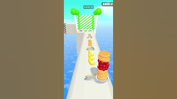 Pancake Run - All Levels Gameplay Android, ios...🍔🥞🥧🍌🫐🍓🍒