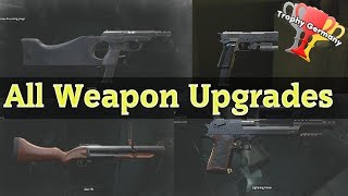 Resident Evil 2 Remeke  All Weapon Upgrades & Locations (13 WEAPONS IN THE GAME!!!)