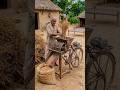 😱 साइकिल से बनी चना निकालने की मशीन! किसान का देसी जुगाड़ #shorts #desi jugaad #viralvideo #ai