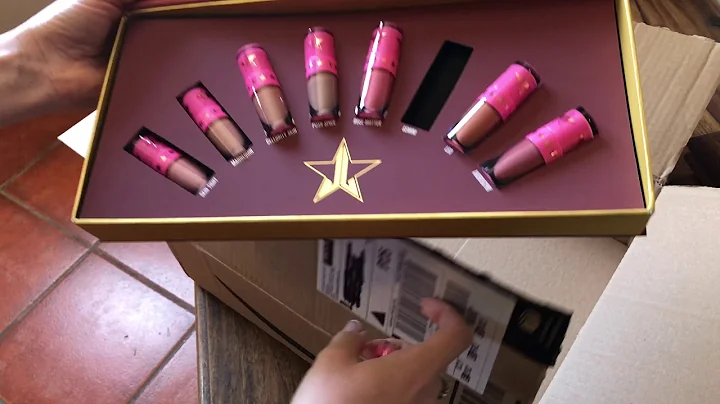 ASMR Unboxing Therapy Jeffree Star Mini Nude Bundle Volume 1 Makeup Lipstick Lipgloss