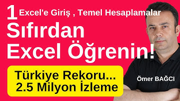 Sıfırdan Excel Ders 1: Excel
