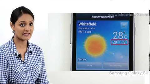 Samsung Galaxy S2 - How to See Weather Details For Any Day Of The Week With Accuweather