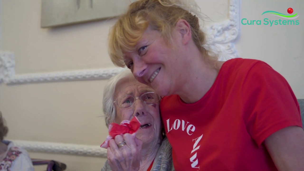 Cura Means Care Cupid visits Fulford Nursing Home on Valentine’s Day