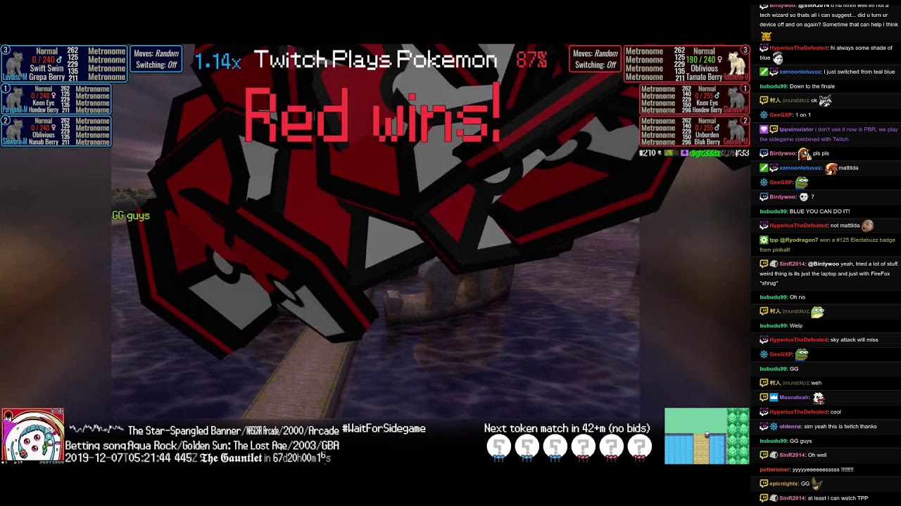 Twitch Plays Pokémon Battle Revolution - Matches 