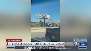 7 people hurt in multi-car crash in northeast El Paso
