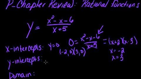 P chapter test review of rational functions