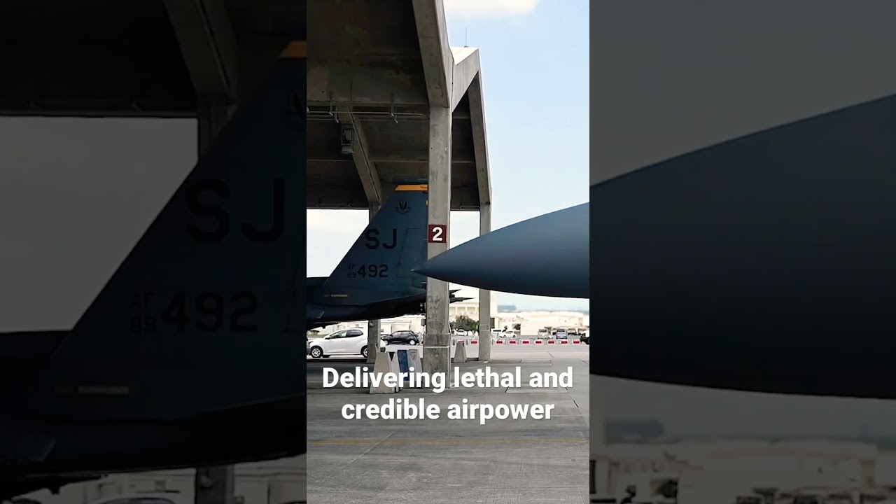 F-15E Strike Eagles arrive at Kadena Air Base