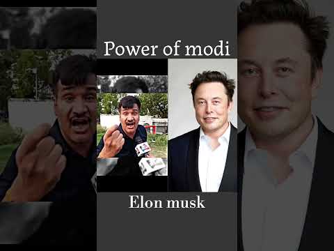 Power of modi #elonmusk #modi #india #tesla