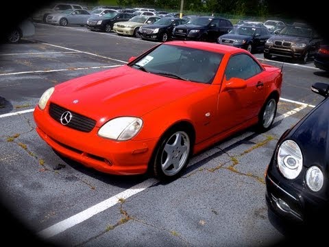 1999-mercedes-benz-slk230-kompressor-r170-start-up,-quick-tour,-&-rev-with-exhaust-view---138k