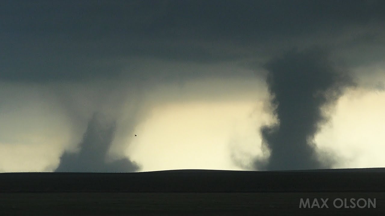 INCREDIBLE Twin Tornadoes - Seibert, CO May 28, 2018 - YouTube