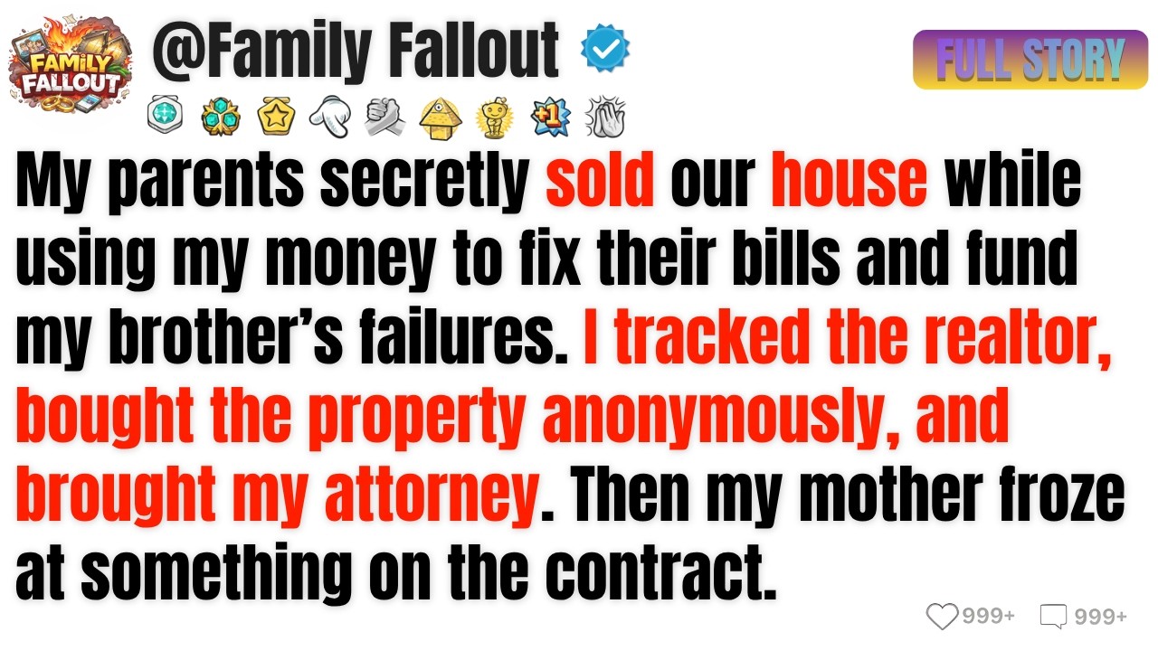 My parents secretly sold our house while using my money to fix their ...