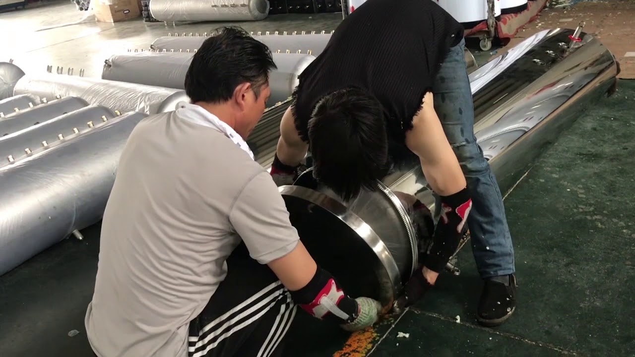 Heat Pipe Pressurized Solar Water Heater Outer Tank and Foaming Process