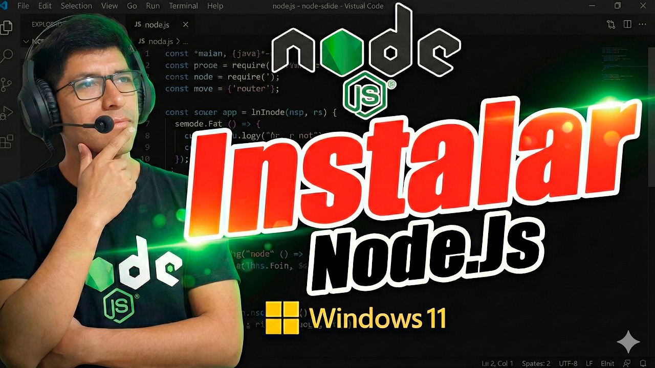 Cómo Descargar e Instalar Node.Js en Windows 11 PASO A PASO - YouTube